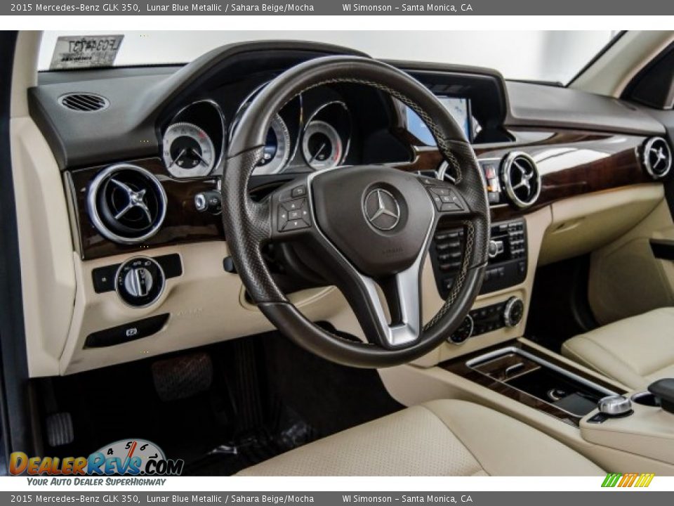 2015 Mercedes-Benz GLK 350 Lunar Blue Metallic / Sahara Beige/Mocha Photo #21