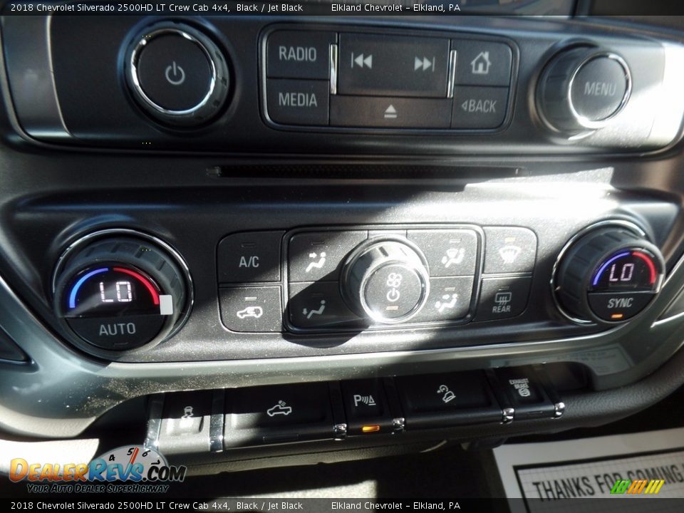 2018 Chevrolet Silverado 2500HD LT Crew Cab 4x4 Black / Jet Black Photo #33