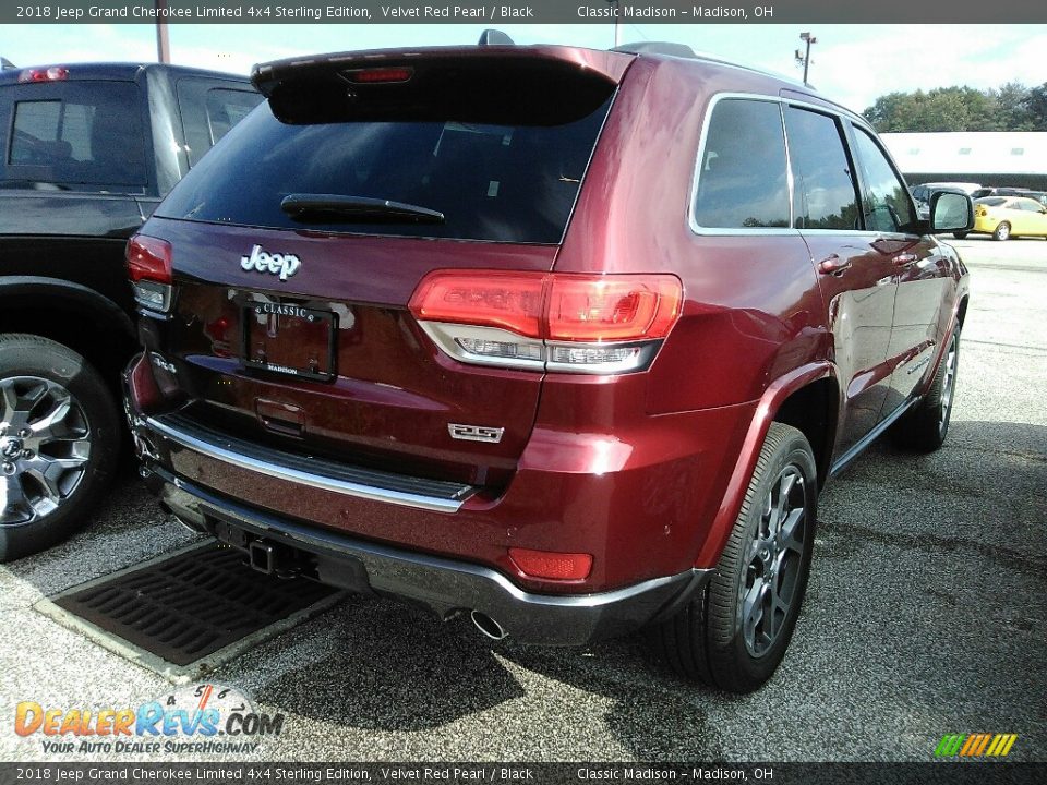 2018 Jeep Grand Cherokee Limited 4x4 Sterling Edition Velvet Red Pearl / Black Photo #3