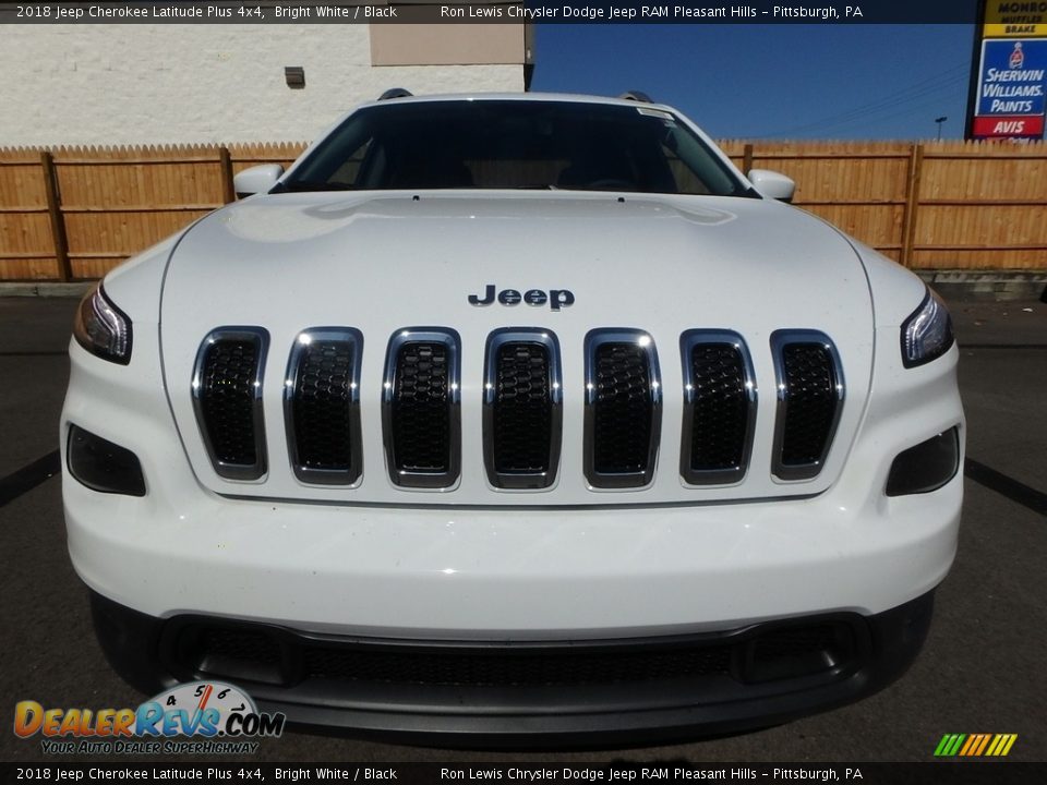 2018 Jeep Cherokee Latitude Plus 4x4 Bright White / Black Photo #8