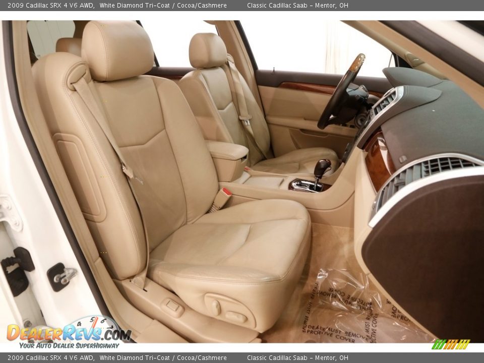 2009 Cadillac SRX 4 V6 AWD White Diamond Tri-Coat / Cocoa/Cashmere Photo #19