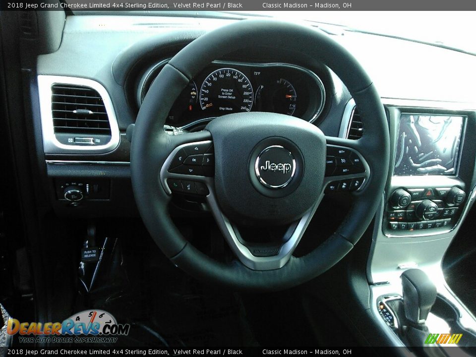 2018 Jeep Grand Cherokee Limited 4x4 Sterling Edition Velvet Red Pearl / Black Photo #9