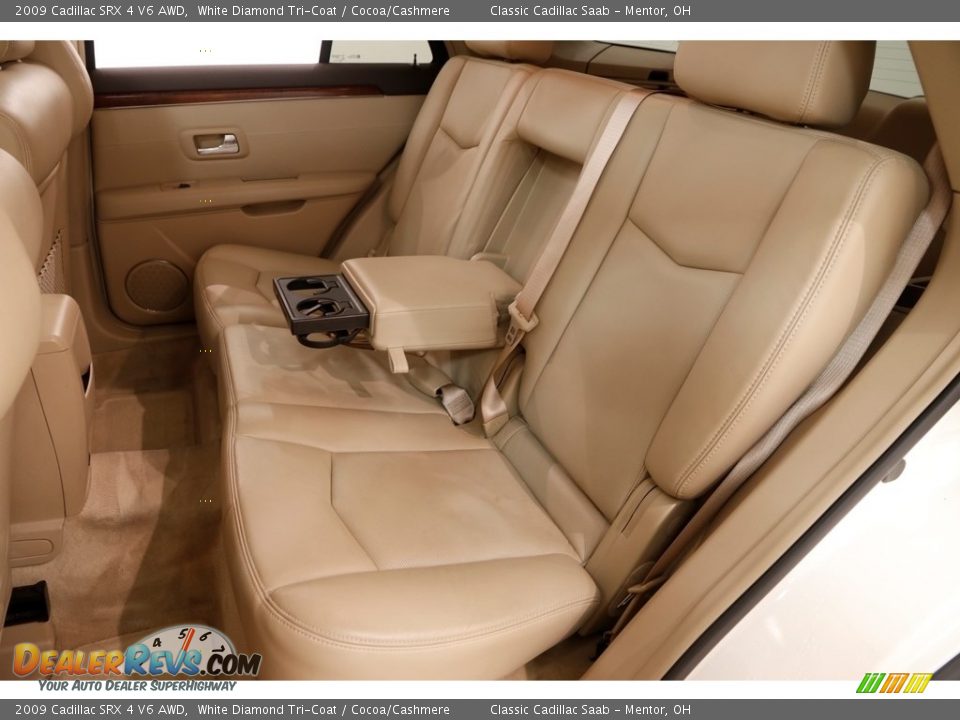 2009 Cadillac SRX 4 V6 AWD White Diamond Tri-Coat / Cocoa/Cashmere Photo #23