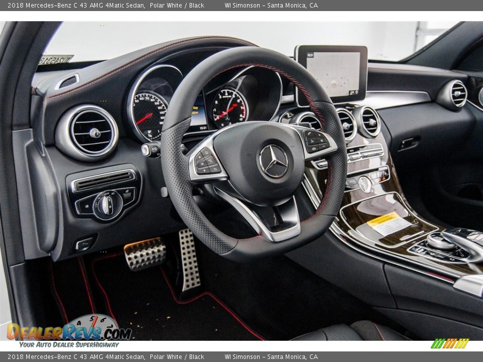 Dashboard of 2018 Mercedes-Benz C 43 AMG 4Matic Sedan Photo #6