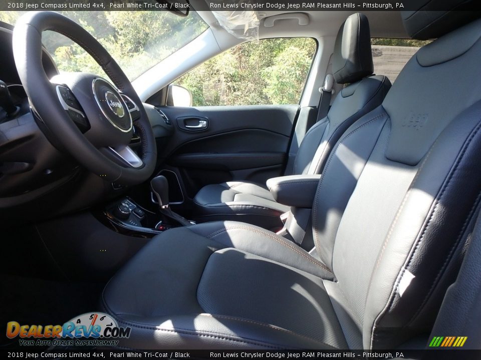 2018 Jeep Compass Limited 4x4 Pearl White Tri–Coat / Black Photo #10