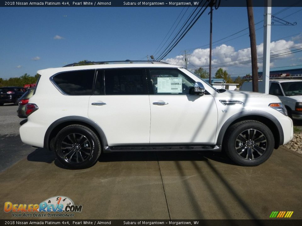 Pearl White 2018 Nissan Armada Platinum 4x4 Photo #3
