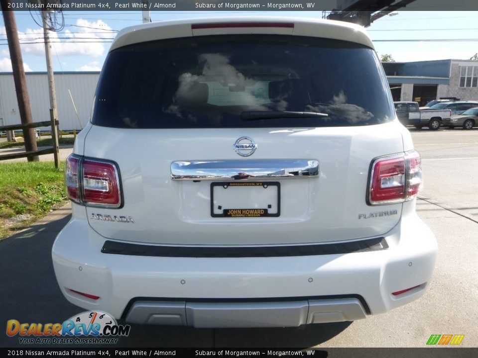 2018 Nissan Armada Platinum 4x4 Pearl White / Almond Photo #5