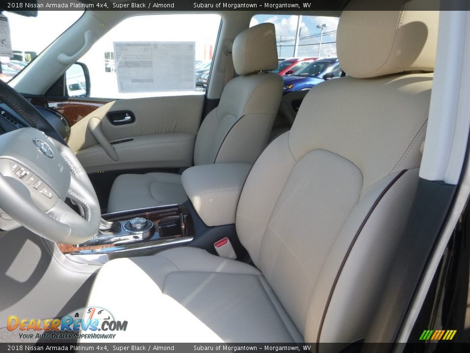 Front Seat of 2018 Nissan Armada Platinum 4x4 Photo #13