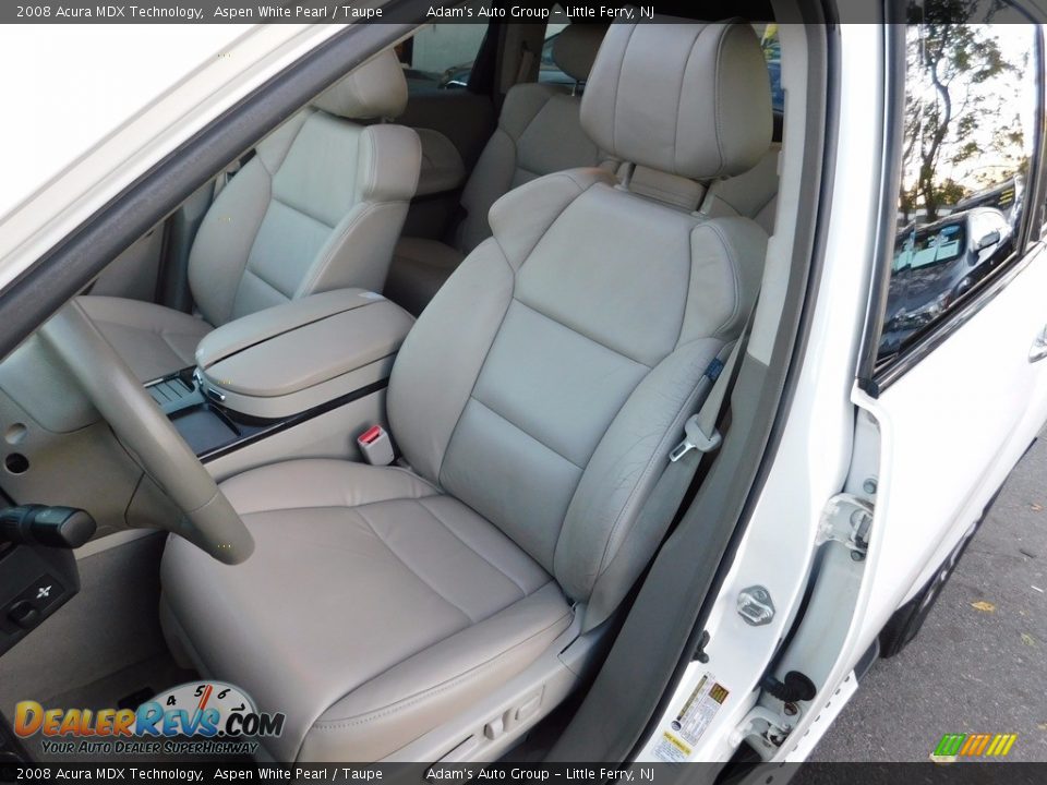 2008 Acura MDX Technology Aspen White Pearl / Taupe Photo #13