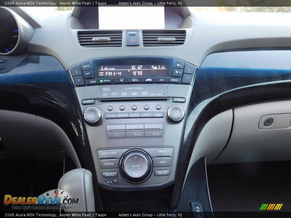 2008 Acura MDX Technology Aspen White Pearl / Taupe Photo #19