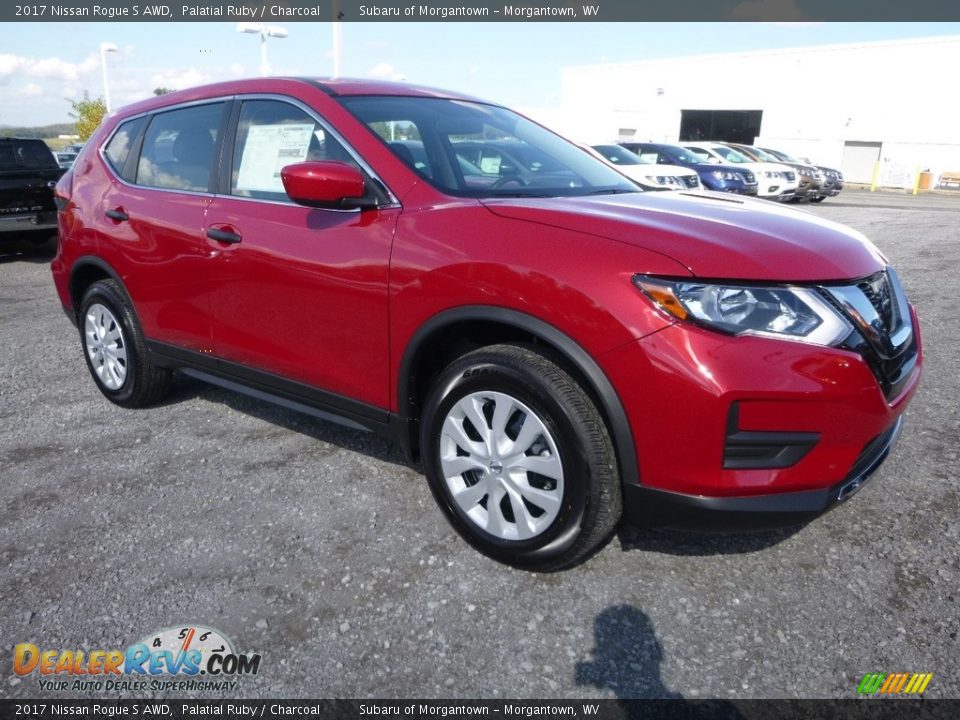 2017 Nissan Rogue S AWD Palatial Ruby / Charcoal Photo #1