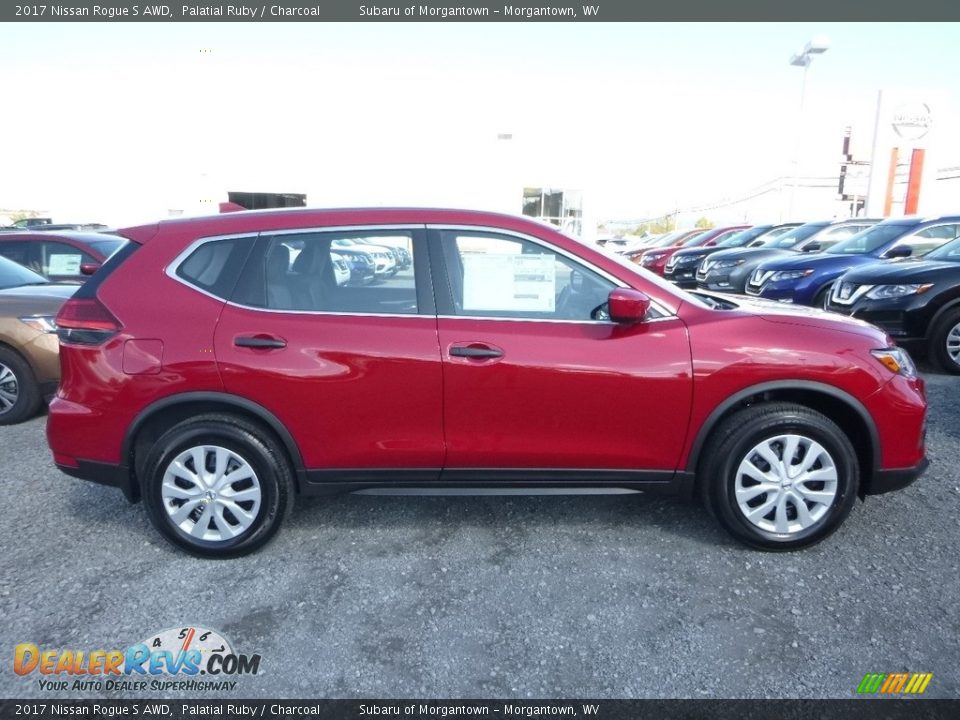 2017 Nissan Rogue S AWD Palatial Ruby / Charcoal Photo #3