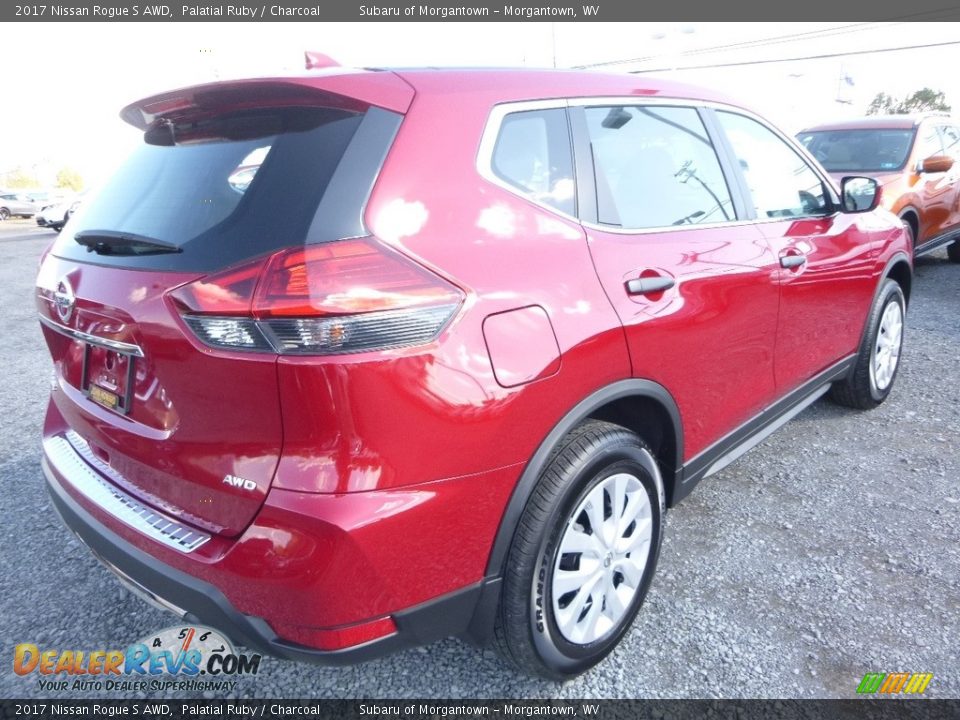 2017 Nissan Rogue S AWD Palatial Ruby / Charcoal Photo #4