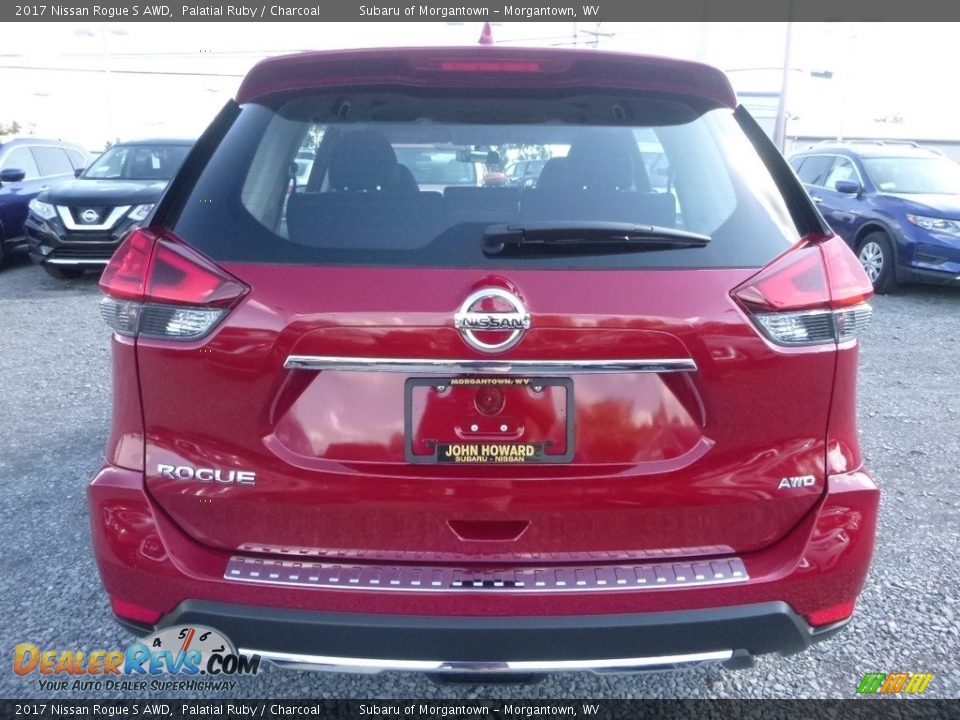 2017 Nissan Rogue S AWD Palatial Ruby / Charcoal Photo #5