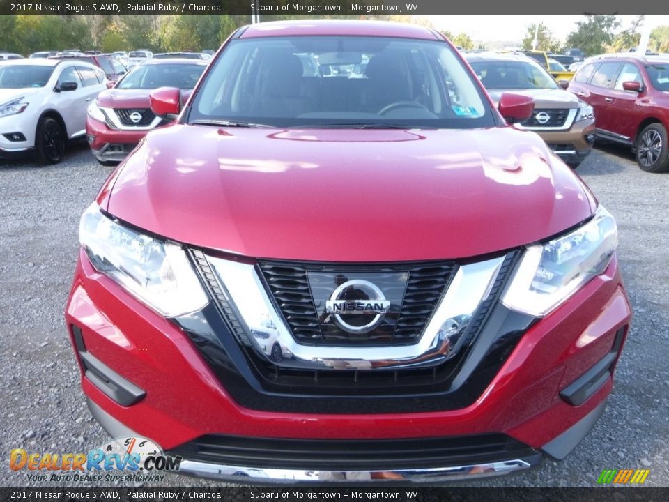 2017 Nissan Rogue S AWD Palatial Ruby / Charcoal Photo #9