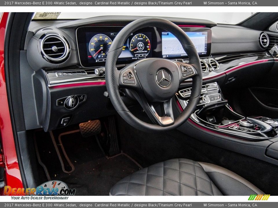 Dashboard of 2017 Mercedes-Benz E 300 4Matic Sedan Photo #7