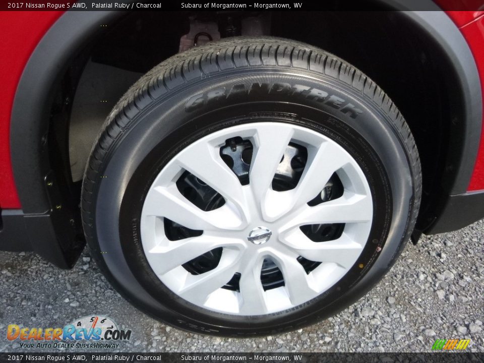 2017 Nissan Rogue S AWD Palatial Ruby / Charcoal Photo #10