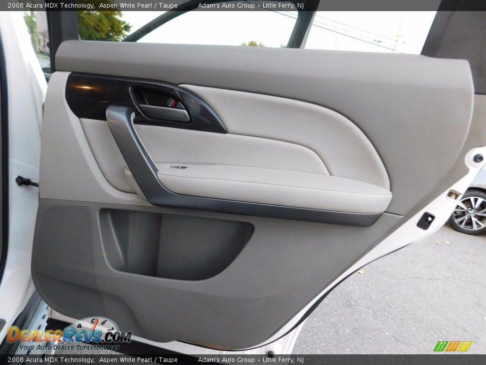 2008 Acura MDX Technology Aspen White Pearl / Taupe Photo #31