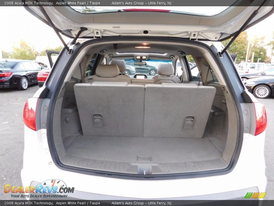 2008 Acura MDX Technology Aspen White Pearl / Taupe Photo #34