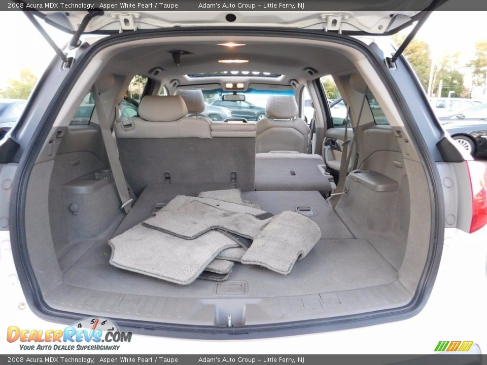 2008 Acura MDX Technology Aspen White Pearl / Taupe Photo #35