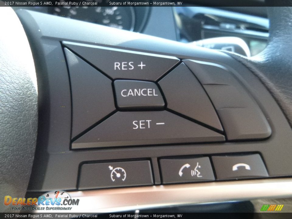 2017 Nissan Rogue S AWD Palatial Ruby / Charcoal Photo #19