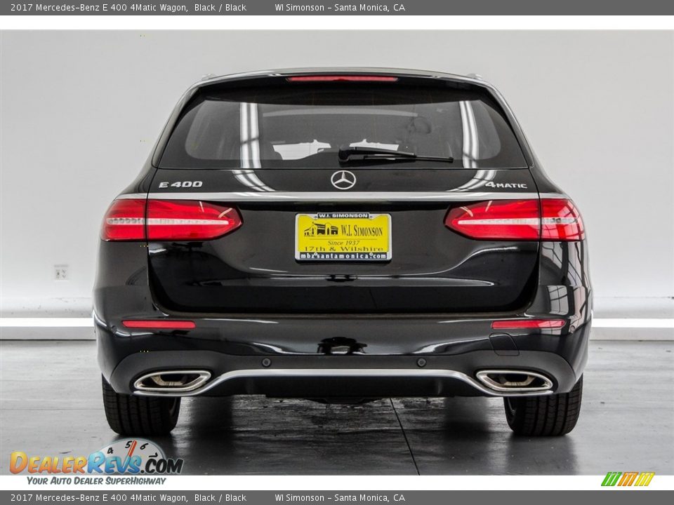 2017 Mercedes-Benz E 400 4Matic Wagon Black / Black Photo #4