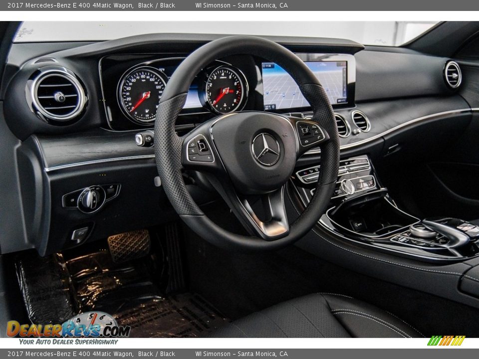 2017 Mercedes-Benz E 400 4Matic Wagon Black / Black Photo #6