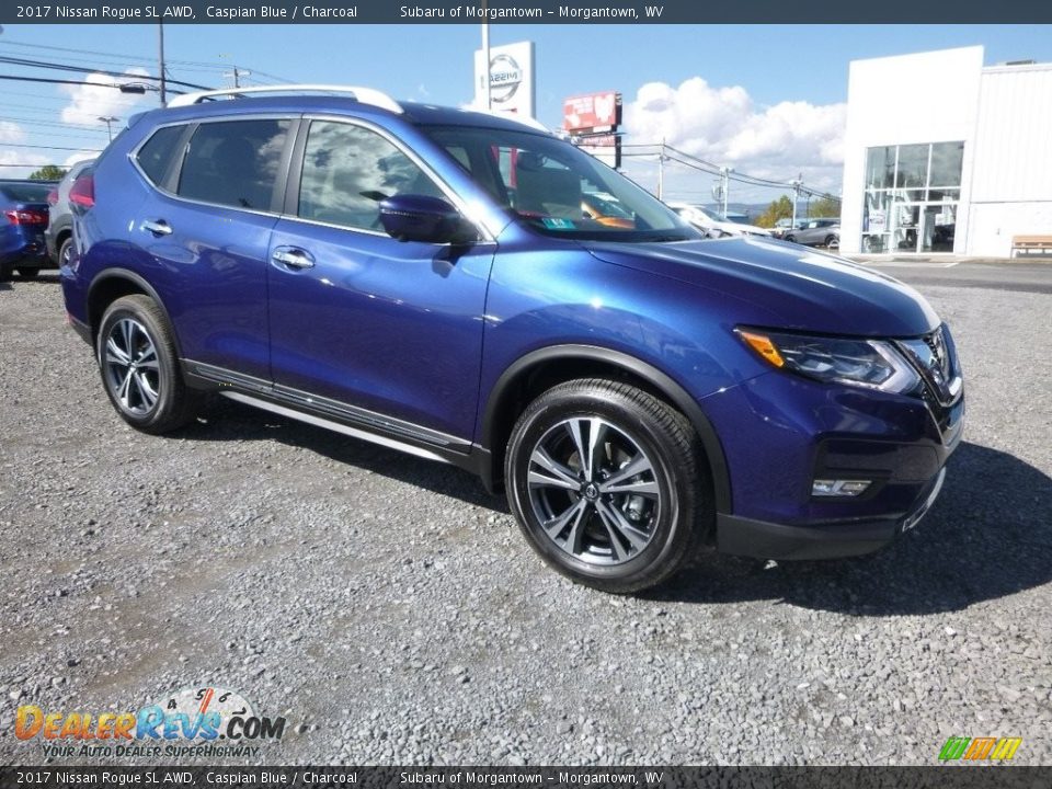2017 Nissan Rogue SL AWD Caspian Blue / Charcoal Photo #1