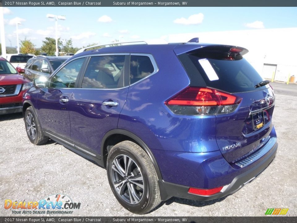 2017 Nissan Rogue SL AWD Caspian Blue / Charcoal Photo #3