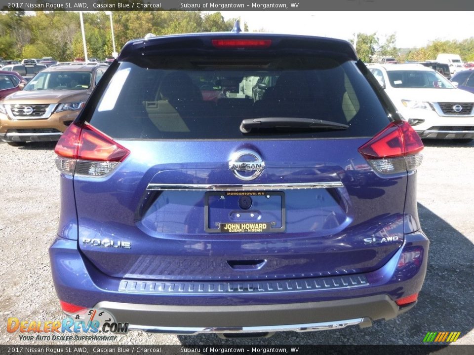 2017 Nissan Rogue SL AWD Caspian Blue / Charcoal Photo #4