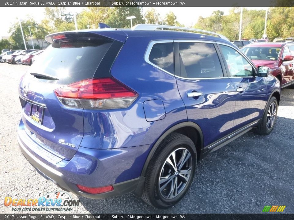 2017 Nissan Rogue SL AWD Caspian Blue / Charcoal Photo #5