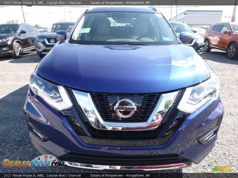 2017 Nissan Rogue SL AWD Caspian Blue / Charcoal Photo #7