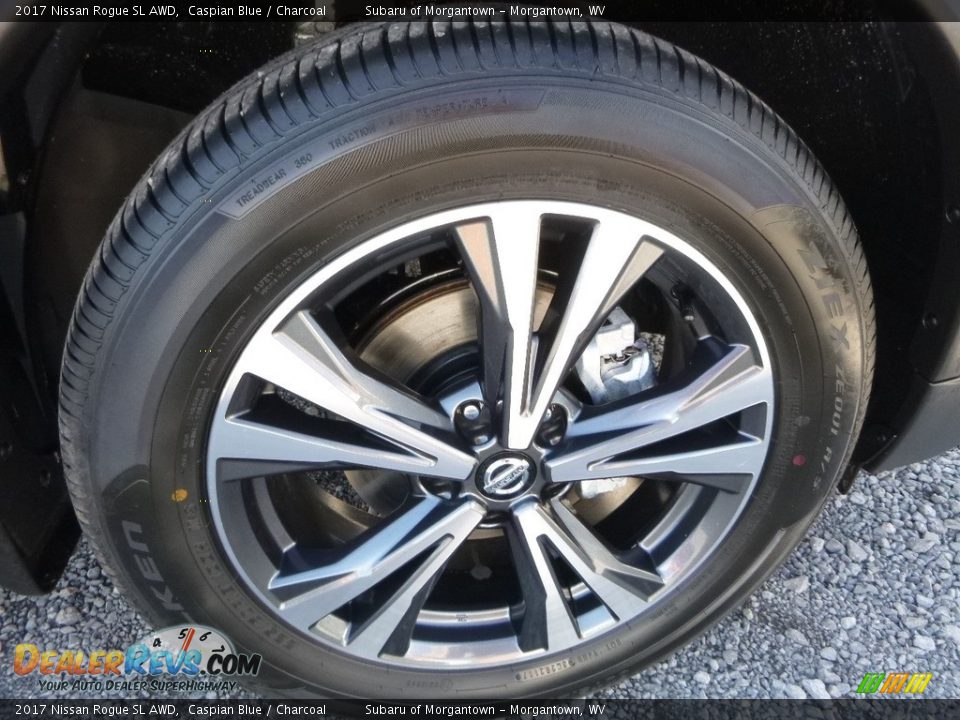 2017 Nissan Rogue SL AWD Caspian Blue / Charcoal Photo #8