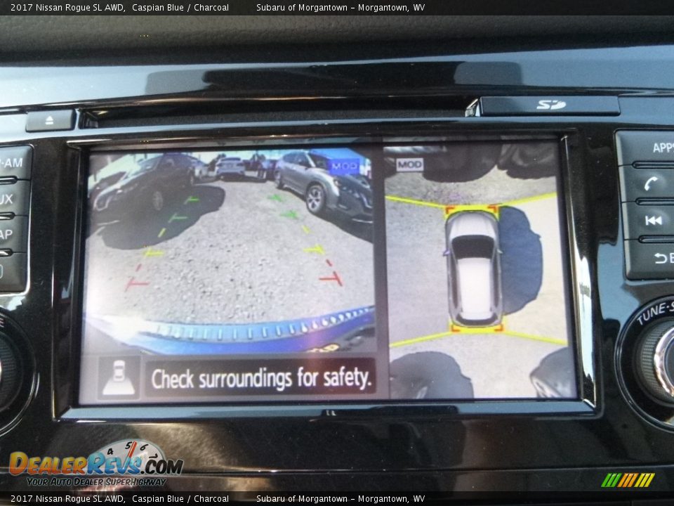 2017 Nissan Rogue SL AWD Caspian Blue / Charcoal Photo #18