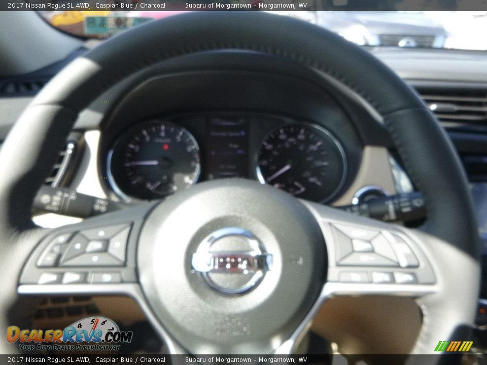 2017 Nissan Rogue SL AWD Caspian Blue / Charcoal Photo #20