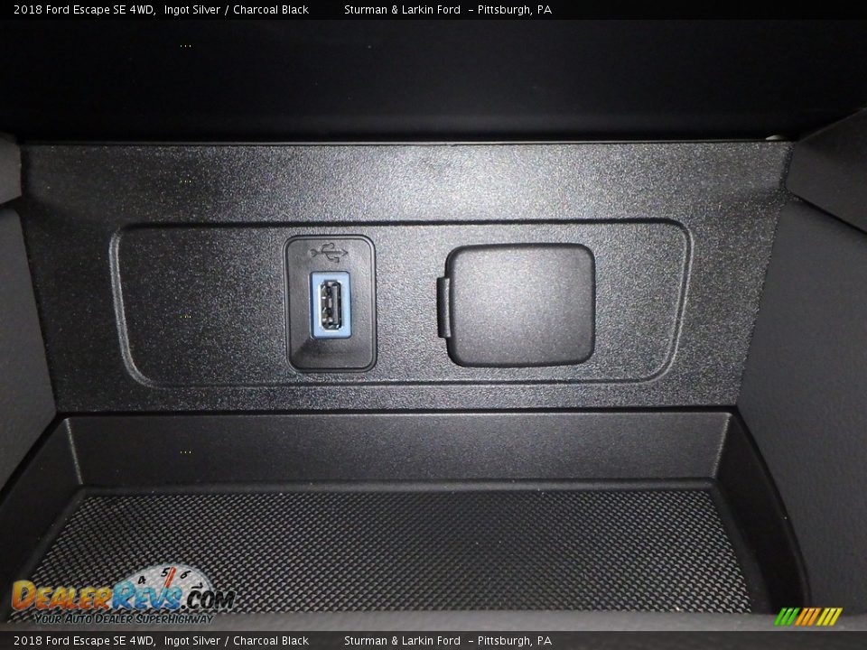 2018 Ford Escape SE 4WD Ingot Silver / Charcoal Black Photo #14