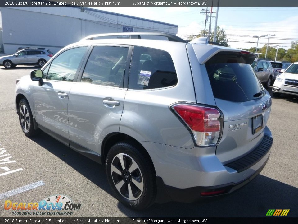 2018 Subaru Forester 2.5i Limited Ice Silver Metallic / Platinum Photo #6