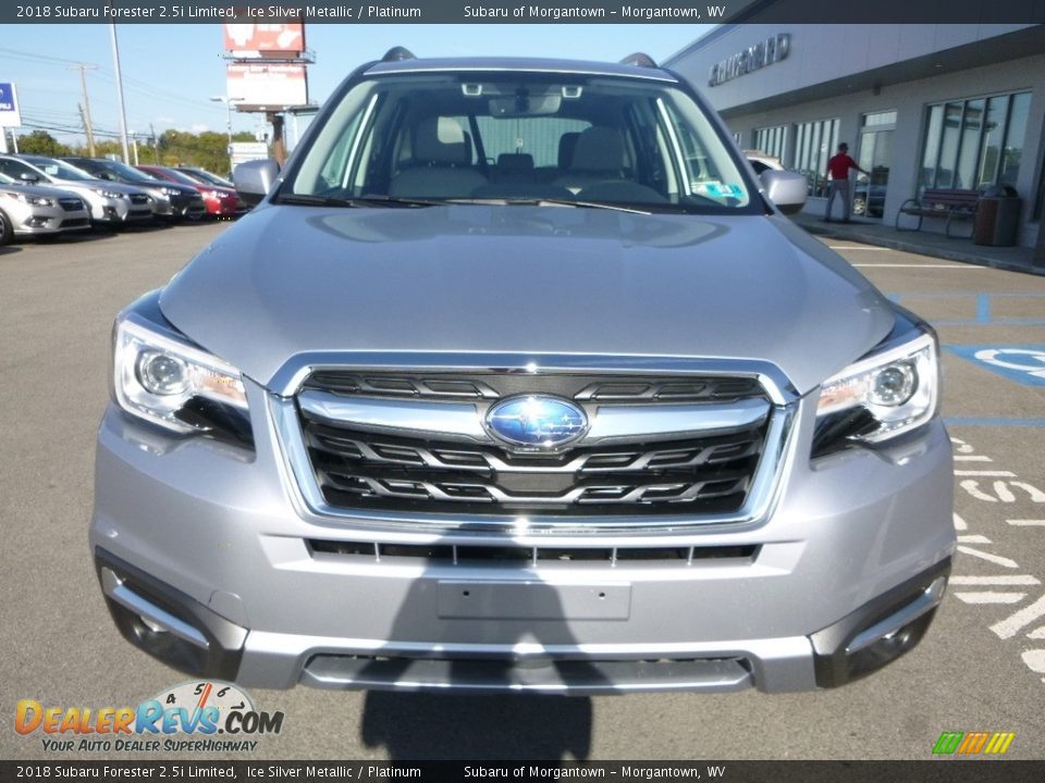 2018 Subaru Forester 2.5i Limited Ice Silver Metallic / Platinum Photo #9