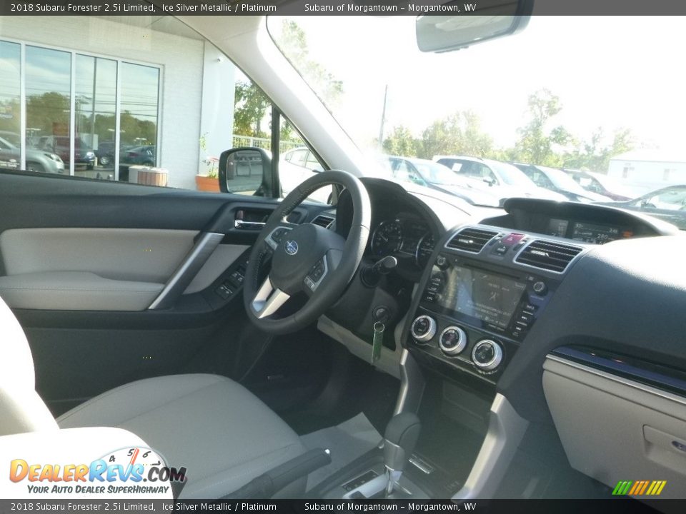2018 Subaru Forester 2.5i Limited Ice Silver Metallic / Platinum Photo #11