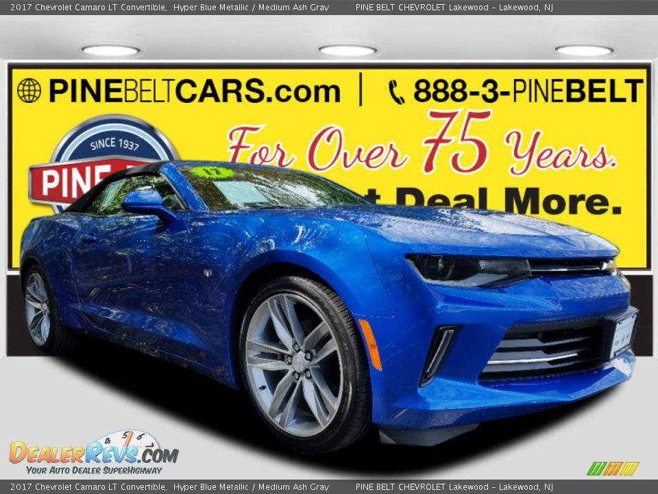 2017 Chevrolet Camaro LT Convertible Hyper Blue Metallic / Medium Ash Gray Photo #1
