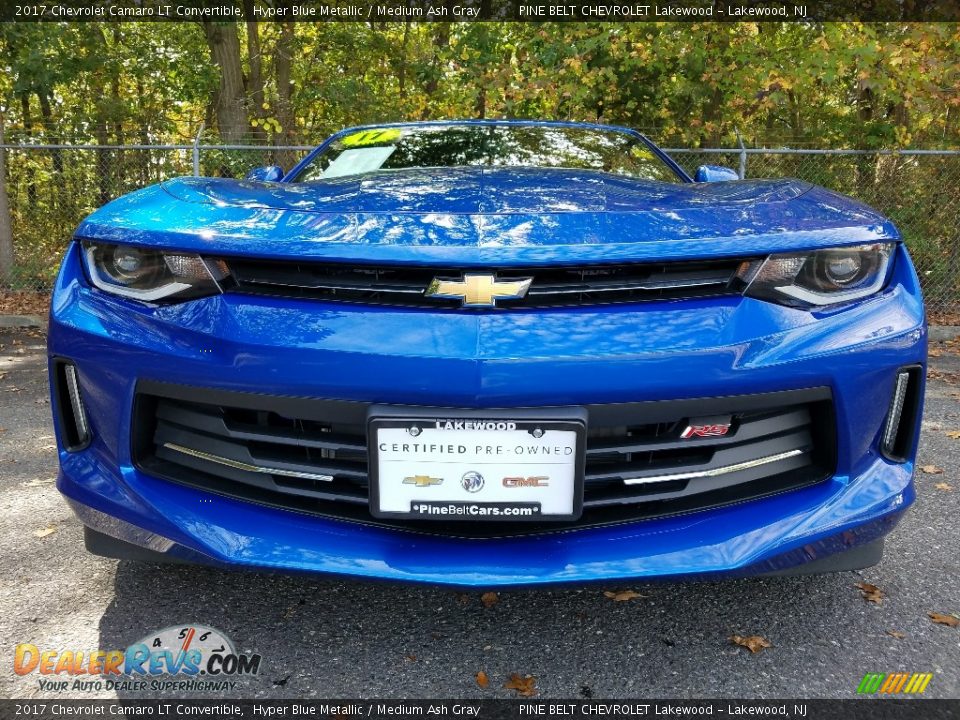 2017 Chevrolet Camaro LT Convertible Hyper Blue Metallic / Medium Ash Gray Photo #2