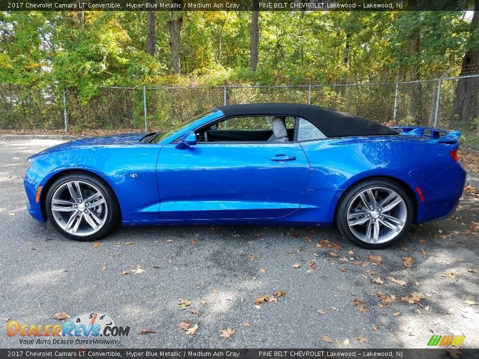 2017 Chevrolet Camaro LT Convertible Hyper Blue Metallic / Medium Ash Gray Photo #4