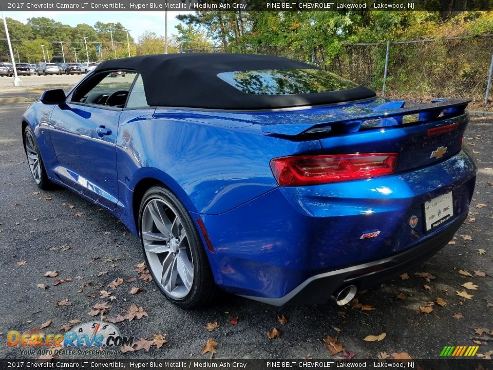 2017 Chevrolet Camaro LT Convertible Hyper Blue Metallic / Medium Ash Gray Photo #5