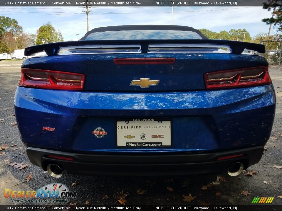 2017 Chevrolet Camaro LT Convertible Hyper Blue Metallic / Medium Ash Gray Photo #6