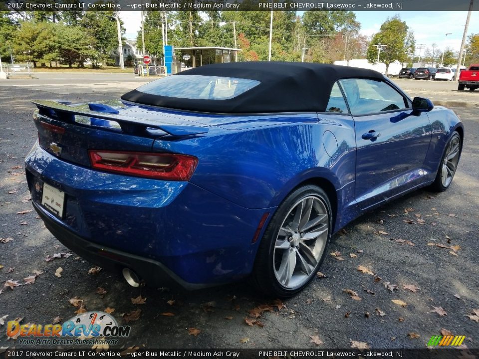 2017 Chevrolet Camaro LT Convertible Hyper Blue Metallic / Medium Ash Gray Photo #7