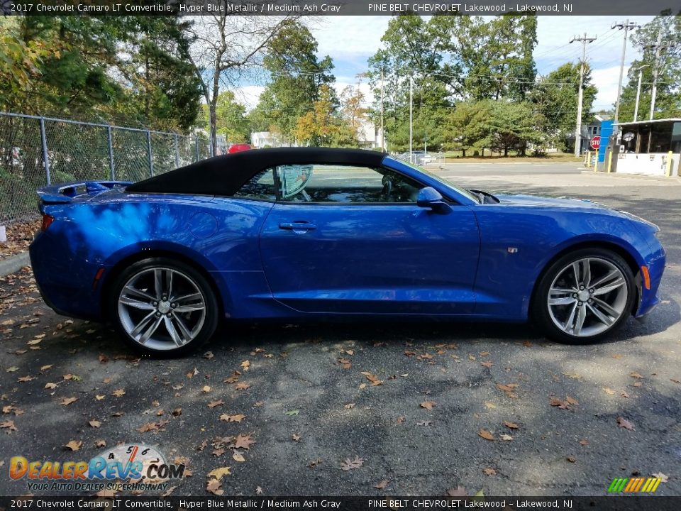 2017 Chevrolet Camaro LT Convertible Hyper Blue Metallic / Medium Ash Gray Photo #8