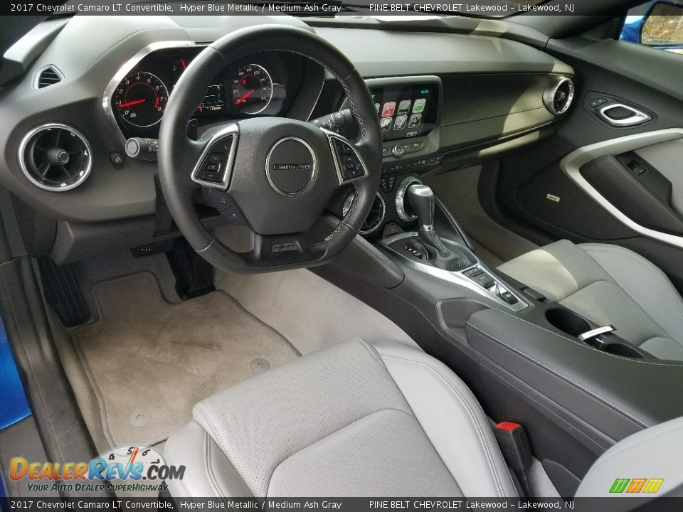 2017 Chevrolet Camaro LT Convertible Hyper Blue Metallic / Medium Ash Gray Photo #14