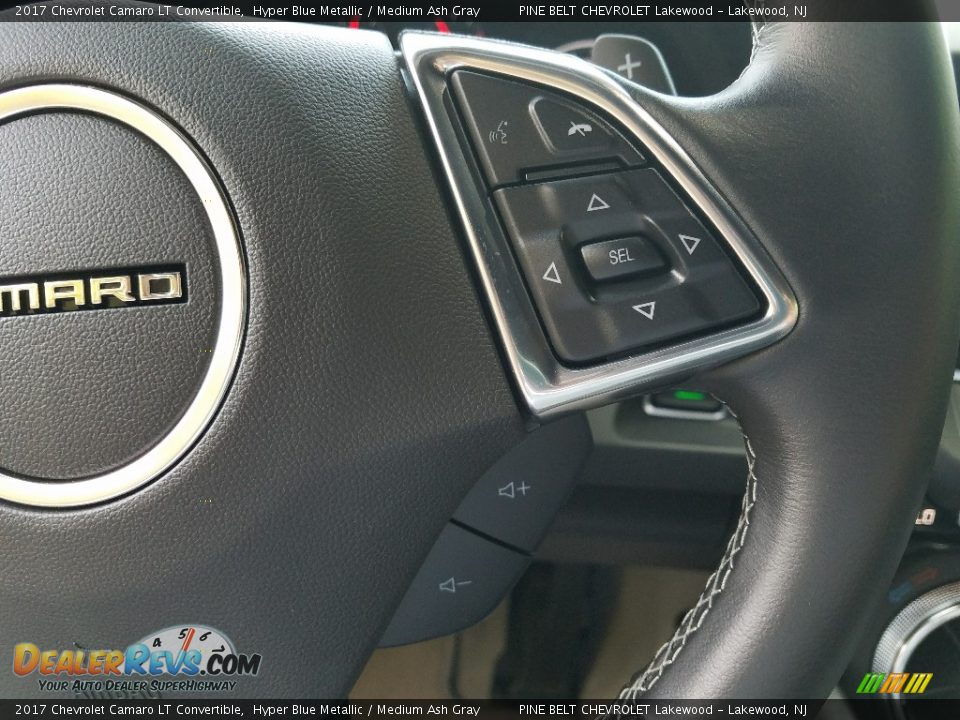 2017 Chevrolet Camaro LT Convertible Hyper Blue Metallic / Medium Ash Gray Photo #17