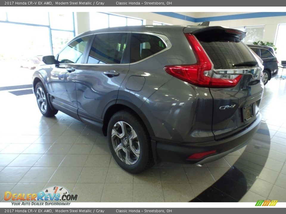 2017 Honda CR-V EX AWD Modern Steel Metallic / Gray Photo #2