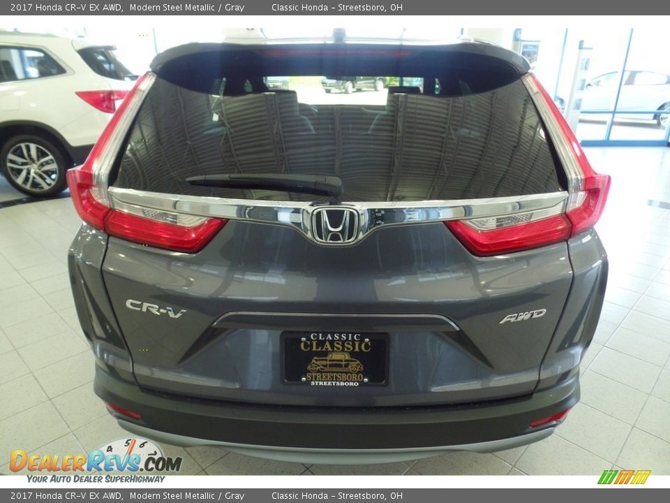 2017 Honda CR-V EX AWD Modern Steel Metallic / Gray Photo #4